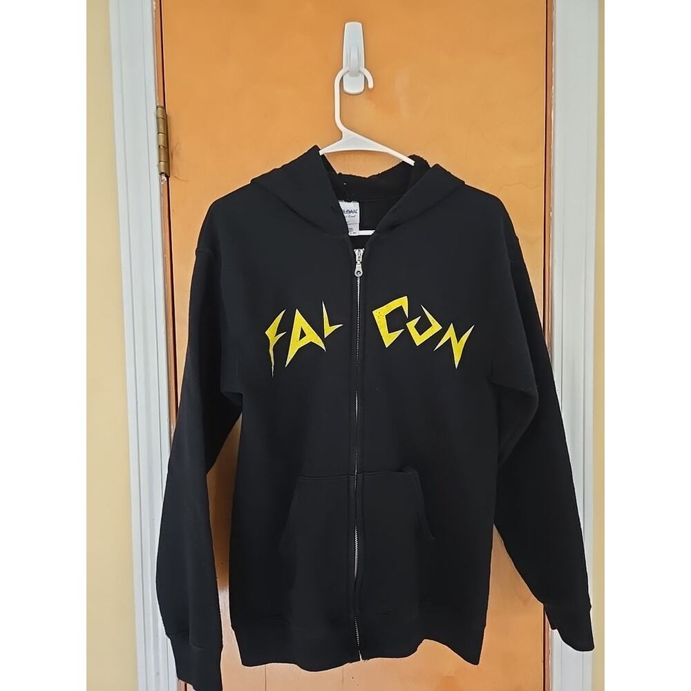 Falcon Concert Zip Up Hoodie Sweatshirt Small California heavy metal